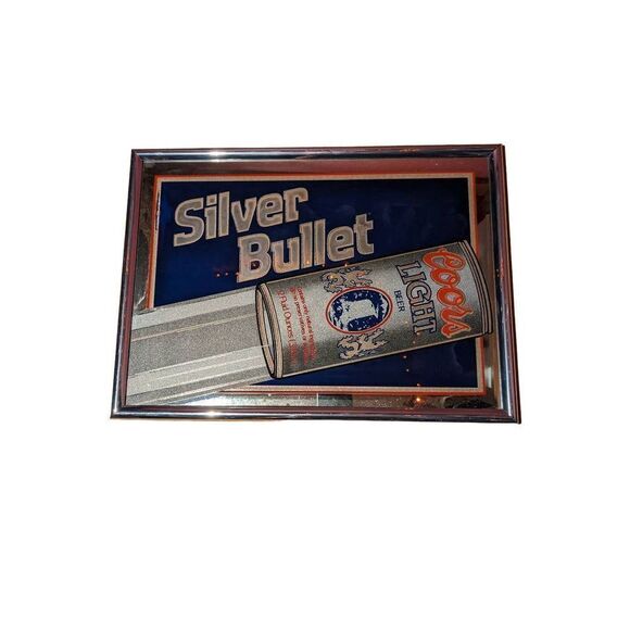 1990s mirrored beer sign featuring Coors light in excellent condition. See pictu - Picture 1 of 4